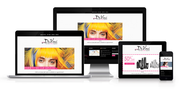 Salon DaVinci Web Design