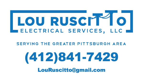 Lou Ruscitto white business card